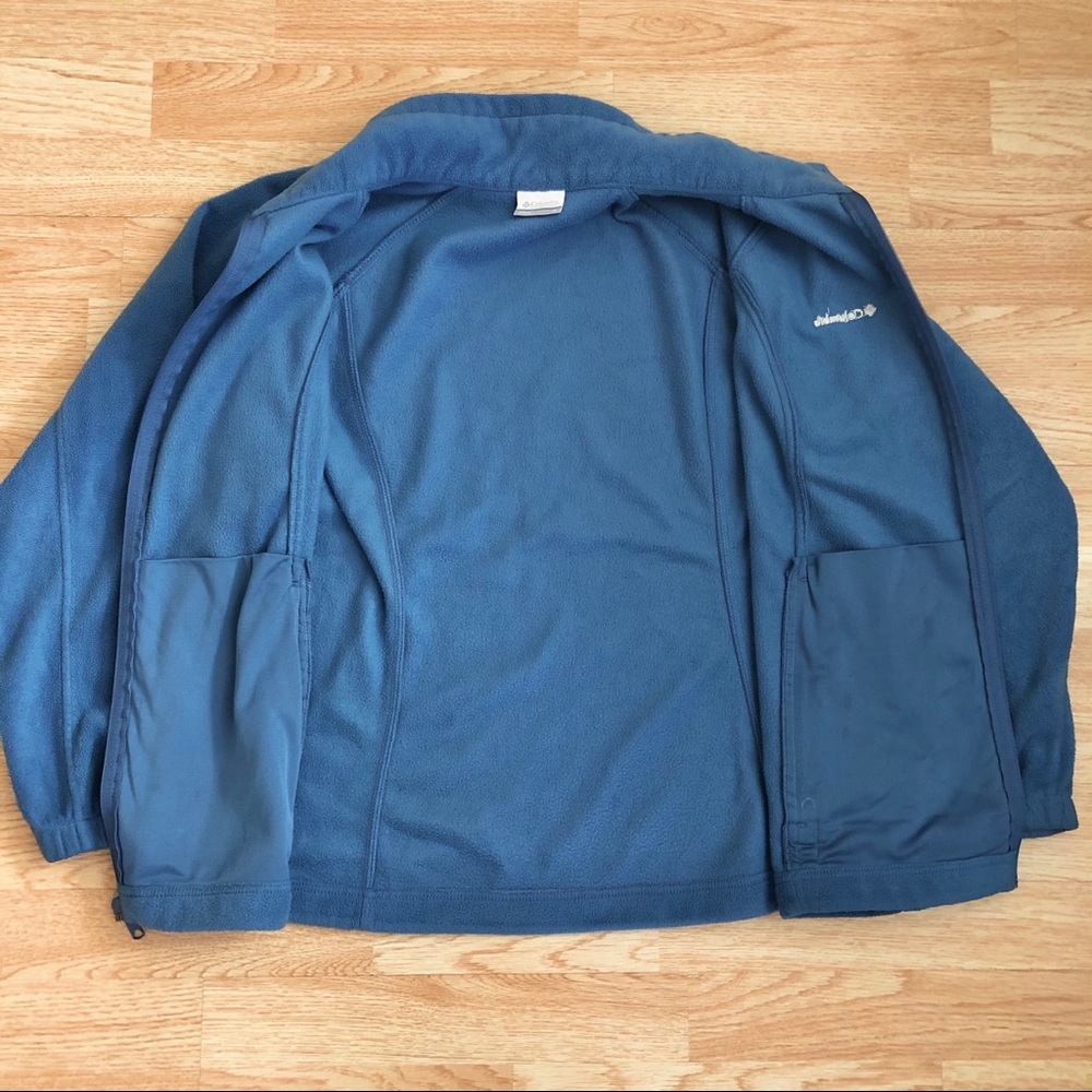 Columbia Blue Fleece Full Zip Jacket / Coat 1X - Picture 4 of 8
